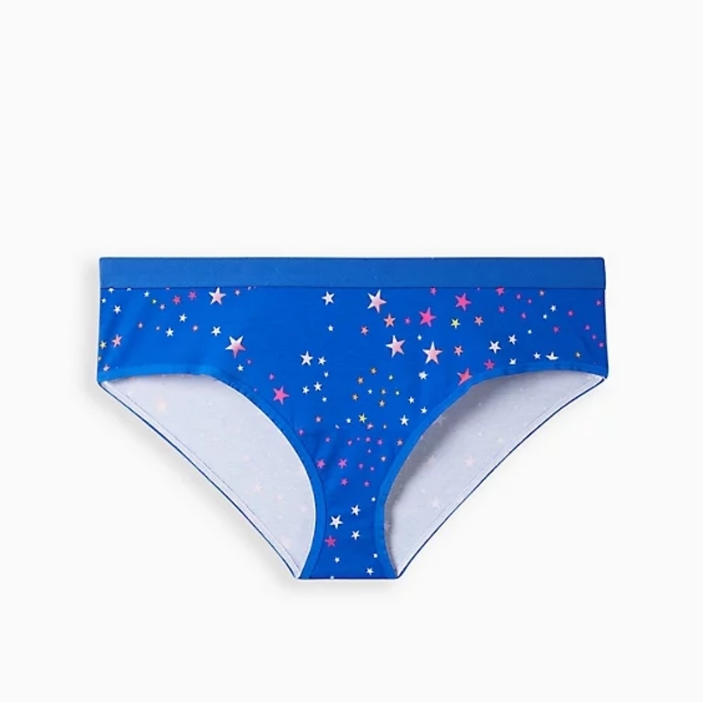 NWT - TORRID HIPSTER PANTY - COTTON STARS BLUE - SZ 2X